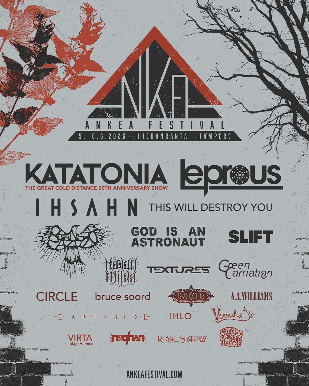 Ankea Festival, Katatonia, Leprous, Vermilia, Ihsahn, Oranssi Pazuzu, Tampere